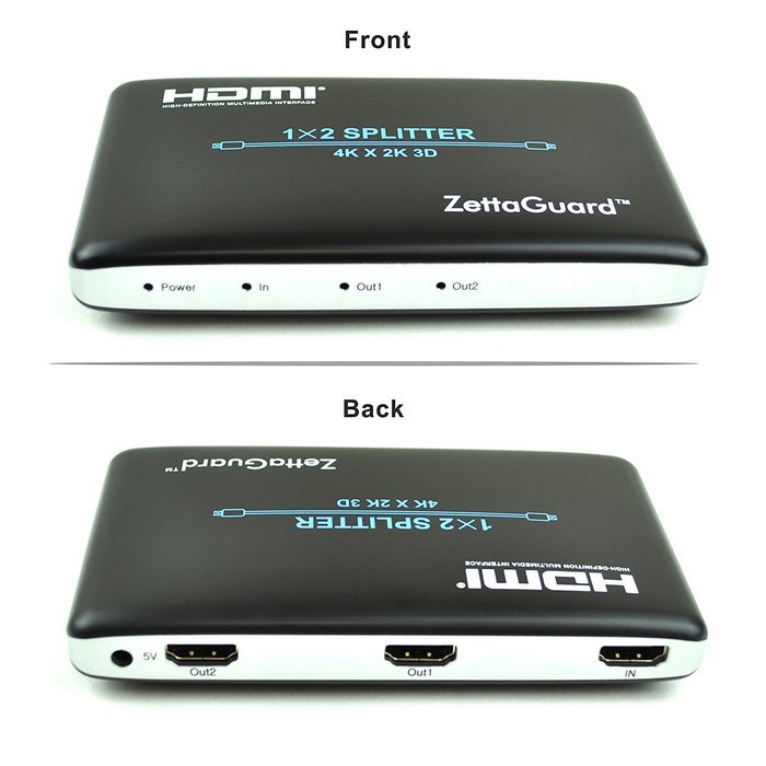 Zettaguard 4K x 2K 4 Port 4 x 1 HDMI Switch with PIP and IR Wireless Remote Control, HDMI Switcher Hub Port Switches... N10