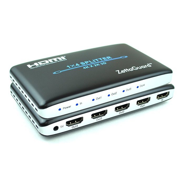 Zettaguard 4K x 2K 4 Port 4 x 1 HDMI Switch with PIP and IR Wireless Remote Control, HDMI Switcher Hub Port Switches... N13