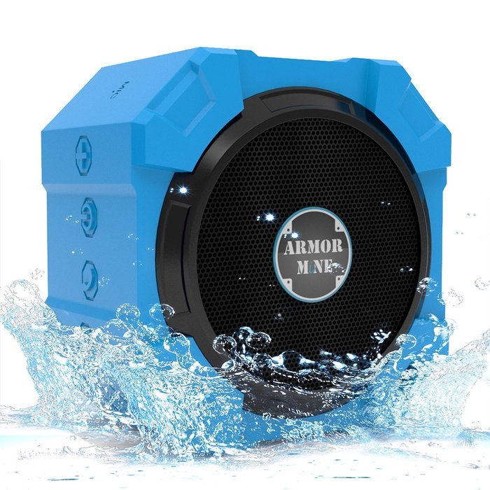 ARMOR MiNE Portable Waterproof Bluetooth Speaker - Smack Black N18