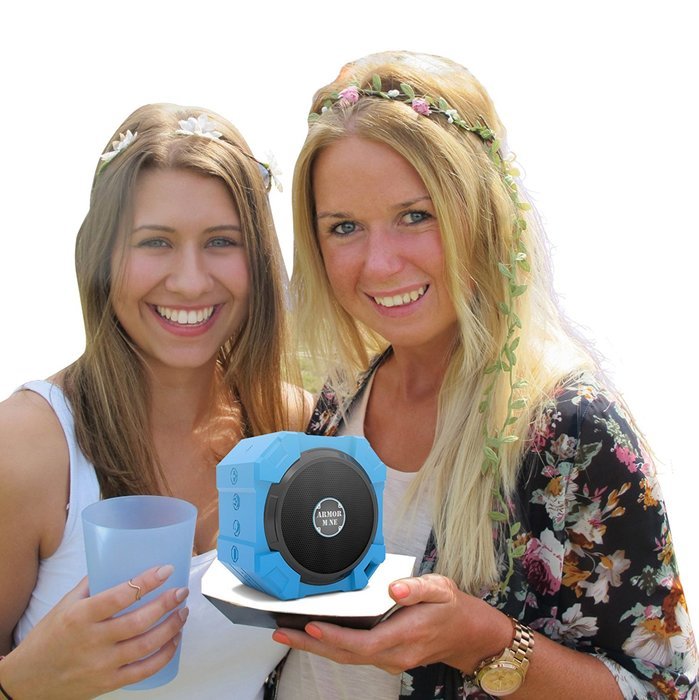 ARMOR MiNE Portable Waterproof Bluetooth Speaker - Smack Black N24