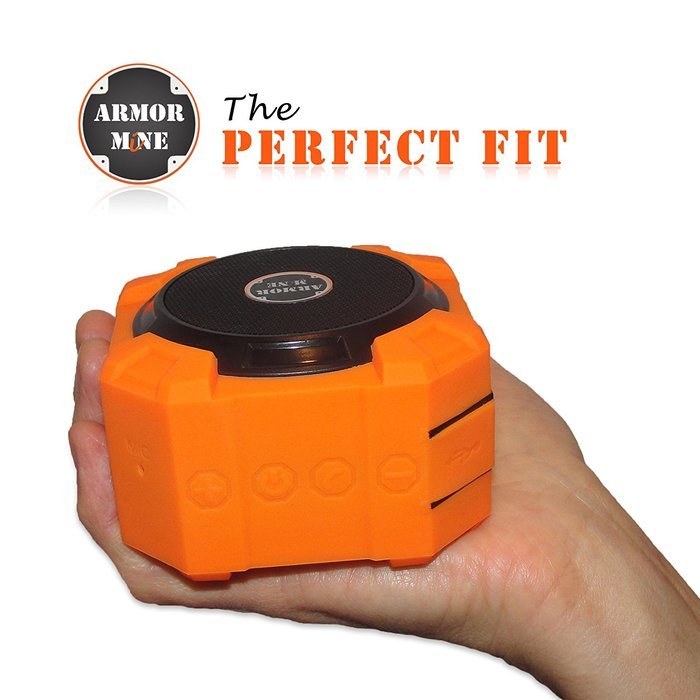 ARMOR MiNE Portable Waterproof Bluetooth Speaker - Smack Black N27