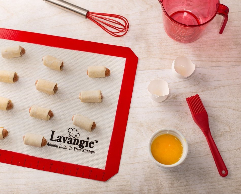Silicone Baking Mat Set - Professional Heat-Resistant Non Stick Mats & Liners for Cookie Sheets by Lavangie&trade; (... N2