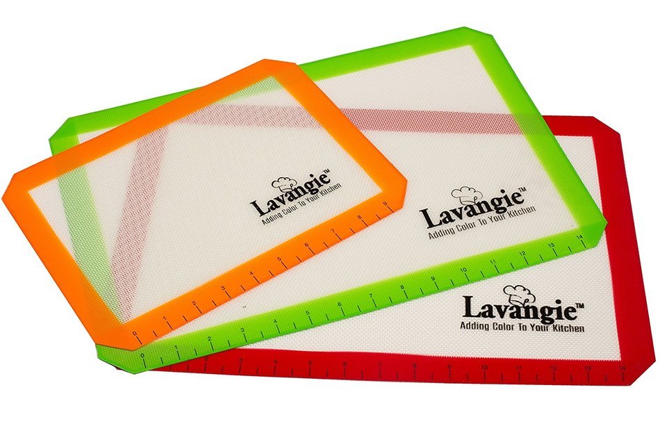Silicone Baking Mat Set - Professional Heat-Resistant Non Stick Mats & Liners for Cookie Sheets by Lavangie&trade; (... N8
