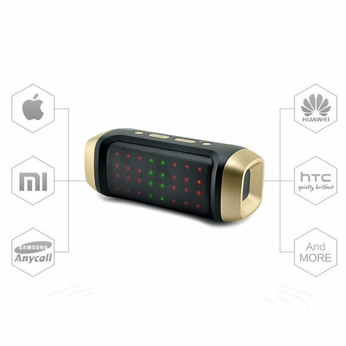 Apltch&reg; JY-23A Dazzling lights Bluetooth Speaker Multifunction Wireless Stereo Loudspeakers Super Bass Sound Handfree... N2