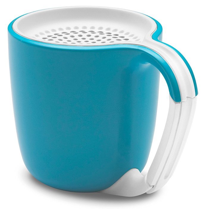 GEAR4 Espresso Small Coffee Cup Style Bluetooth Speaker with Carabineer Handle Clip in Pink(PS006PKG) N7
