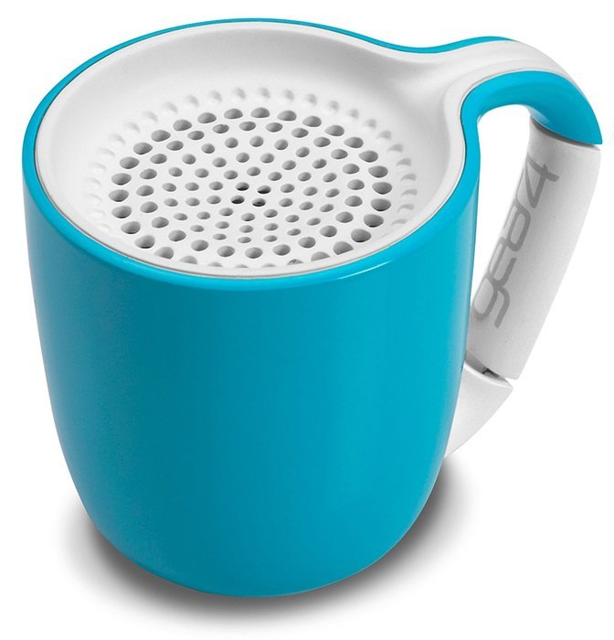 GEAR4 Espresso Small Coffee Cup Style Bluetooth Speaker with Carabineer Handle Clip in Pink(PS006PKG) N8