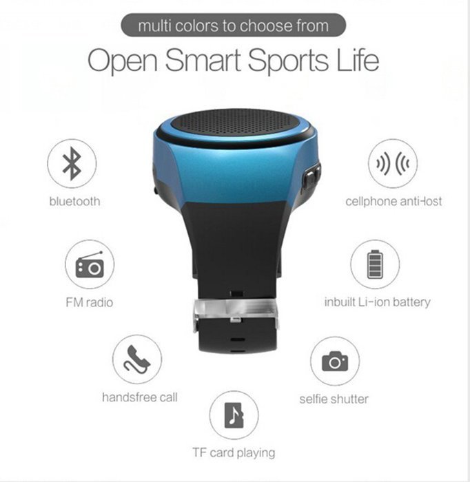Vjoypro Ubit B20 Smart Watch With Self-timer Anti-Lost Alarm Music Sport Mini Bluetooth Speaker Support TF Card... N5