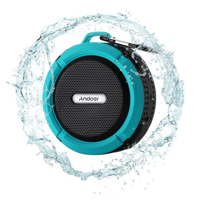 Andoer 5W Wireless Bluetooth 3.0 Outdoor Stereo Speaker Soundbox Speakerphone with Water Resistant Shockproof... N16