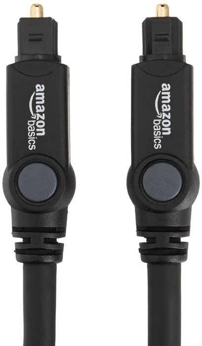 AmazonBasics Digital Optical Audio Toslink Cable - 3.28 Feet (1 Meter) N2