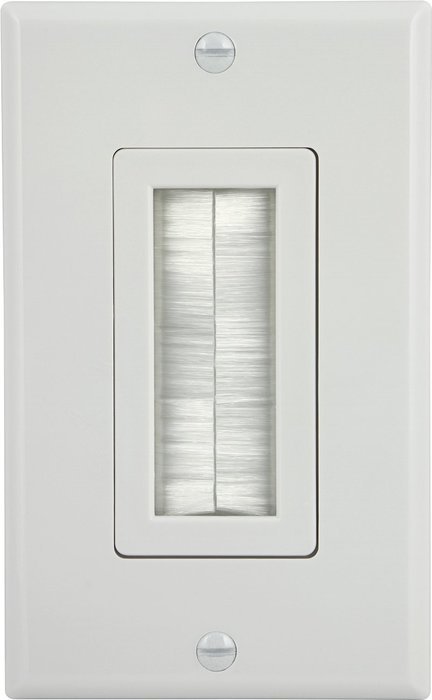 GE 87697 Single Brush Wall Plate (Plastic) N3