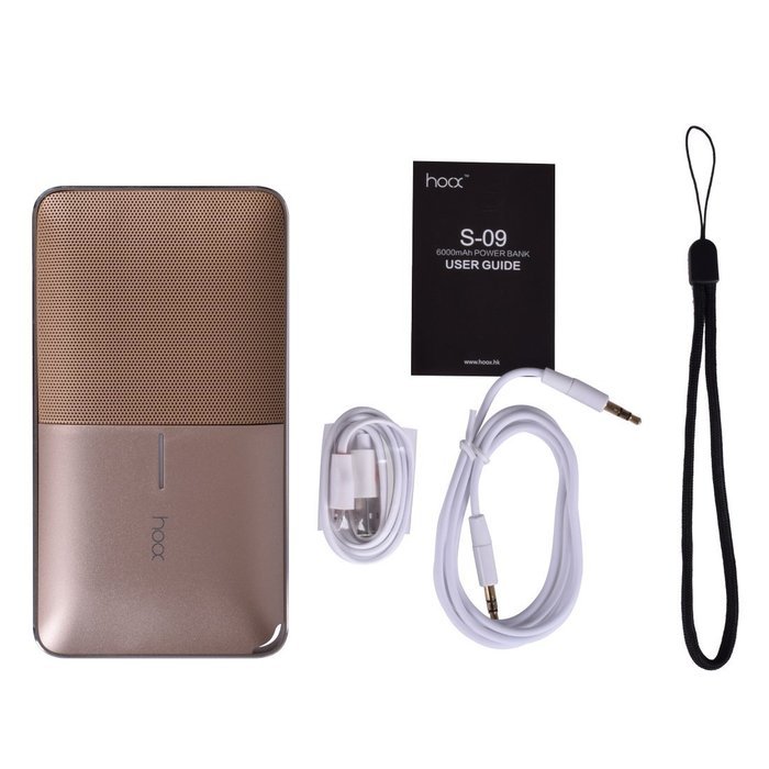 HOOX Wireless Bluetooth Speaker 5W Speakers Build-in Microphone and 6000mAh Power Bank 2.1A Output Portable External... N13