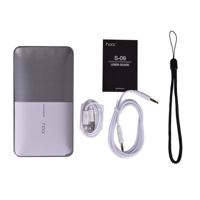 HOOX Wireless Bluetooth Speaker 5W Speakers Build-in Microphone and 6000mAh Power Bank 2.1A Output Portable External... N19