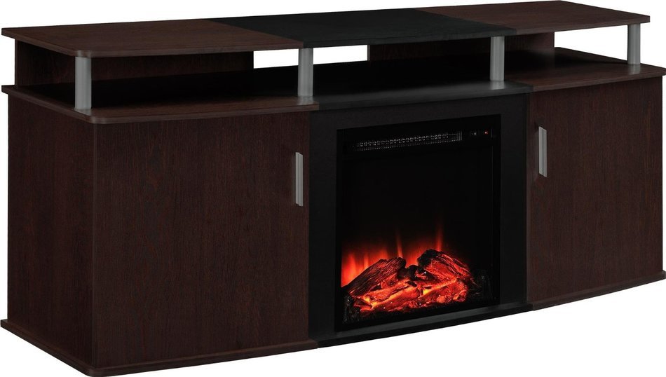 Altra Carson 50" TV Stand, Cherry/Black N2