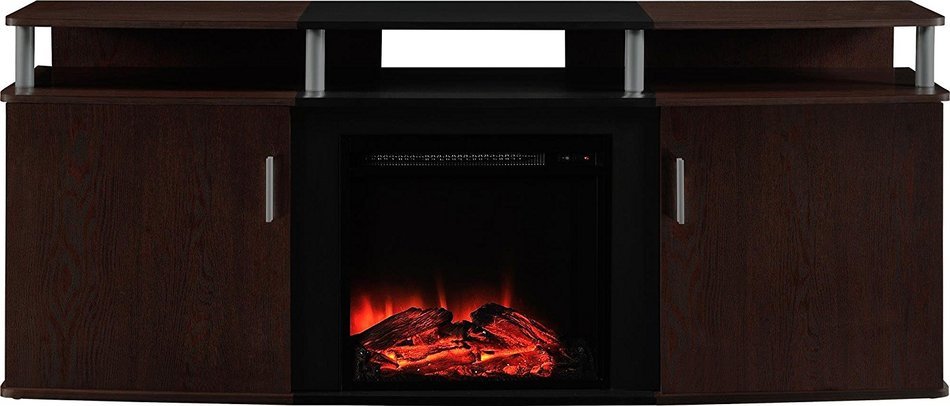 Altra Carson 50" TV Stand, Cherry/Black N5