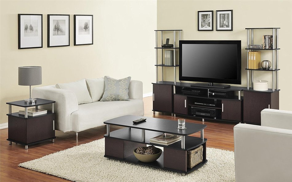 Altra Carson 50" TV Stand, Cherry/Black N25