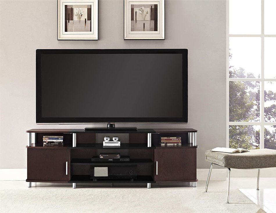 Altra Carson 50" TV Stand, Cherry/Black N26