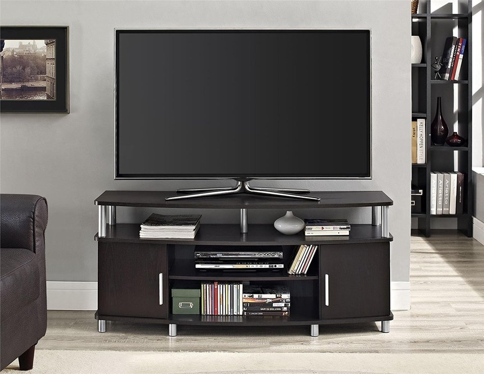 Altra Carson 50" TV Stand, Cherry/Black N32