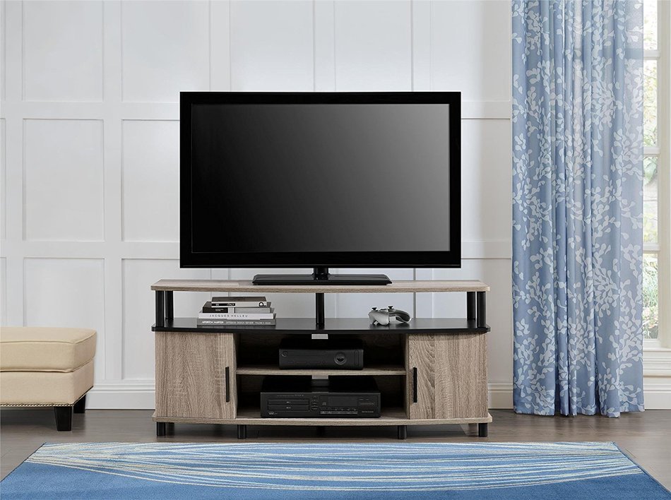 Altra Carson 50" TV Stand, Cherry/Black N38