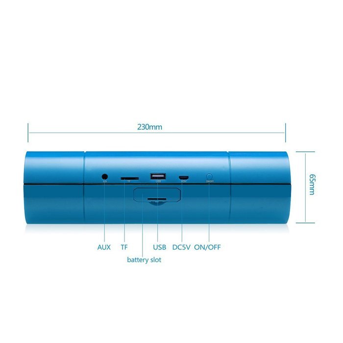 GJT&reg;Bluetooth 4.0 Portable Wireless Stereo Speaker,Speakerphone Ultra Bass Speaker,NFC,AUX for iPhone,iPad,Samsung... N6