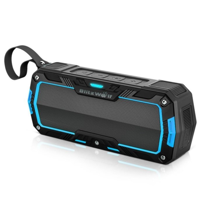 BlitzWolf Portable Bluetooth Speakers, 5W 2000mAh IP65 Water-resistant Hands Free Wireless MP3 Music Player for... N20