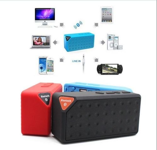 YesGoShop X3 Portable Bluetooth Wireless Stereo Boombox Speaker For iPhone Samsung Tablet PC (Red) N6