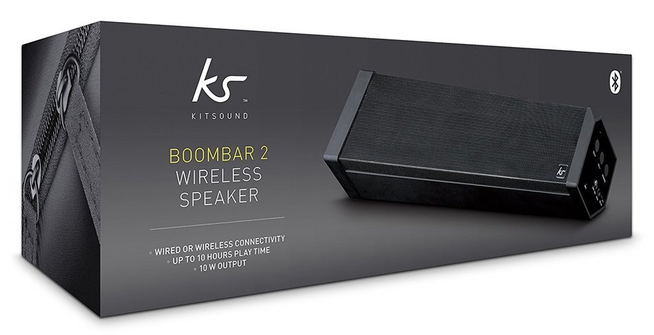 KitSound BoomBar 2 Universal Portable Bluetooth Wireless Speaker Compatible with Smartphones, Tablets and MP3... N7