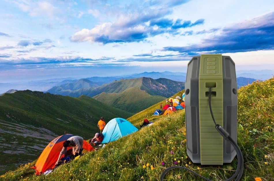 Xseries&trade; New Style Outdoor Sport Rugged Square Design Splashproof & Shockproof Portable Bluetooth Speaker Shower... N4