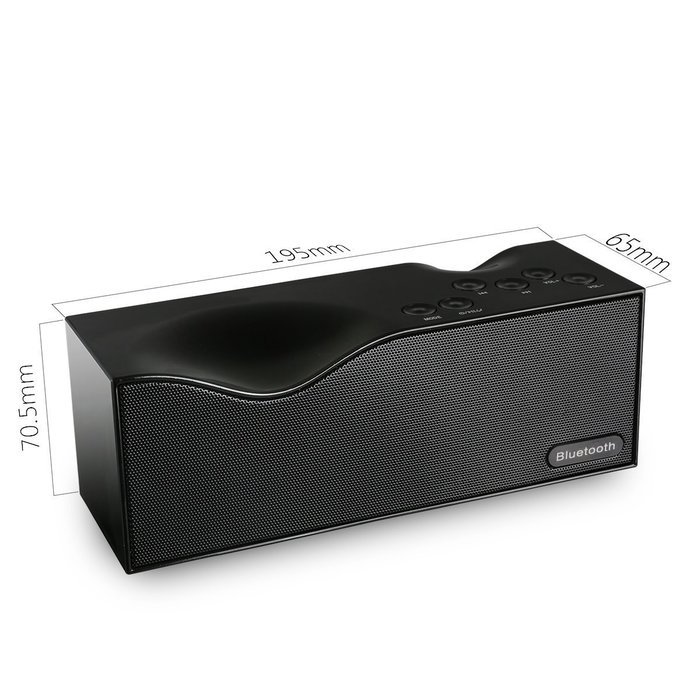Bicyclestore Portable Bluetooth V2.1 + EDR Stereo Speaker With Hidden LED Display Wireless Stereo Music Player... N5