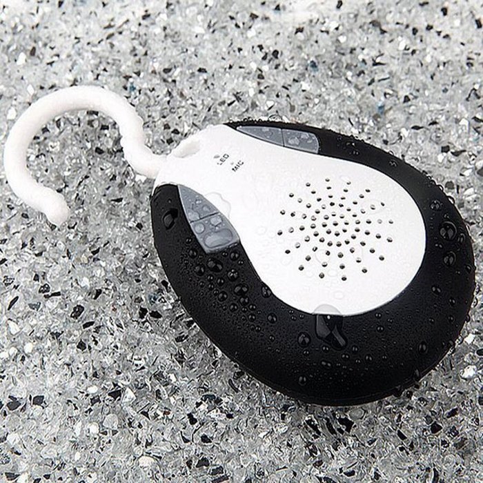Glodeals(TM) Hybrid Waterprof Wireless Hi-Fi Bluetooth Shower Speaker with Hook Handle, Auto Fm Shower Radio Compatible... N9