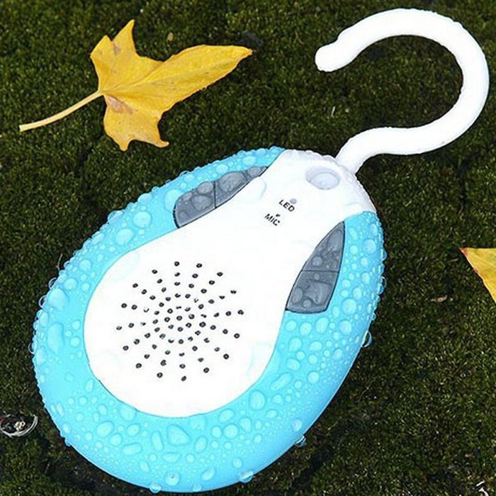 Glodeals(TM) Hybrid Waterprof Wireless Hi-Fi Bluetooth Shower Speaker with Hook Handle, Auto Fm Shower Radio Compatible... N11
