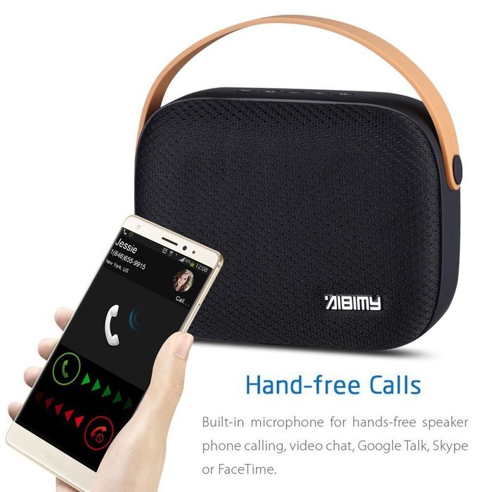 Kivors Portable Hanbag Bluetooth Wireless Speaker, 49-Foot Bluetooth Range & Built-in Mic, Compatible with iPhone... N4
