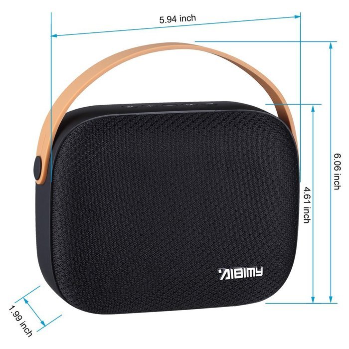 Kivors Portable Hanbag Bluetooth Wireless Speaker, 49-Foot Bluetooth Range & Built-in Mic, Compatible with iPhone... N7