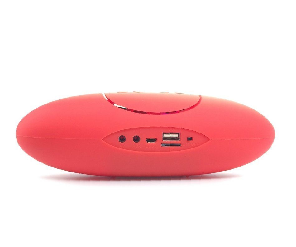 btSpeaker, Portable Wireless Bluetooth Speaker with FM Radio (Red) N2