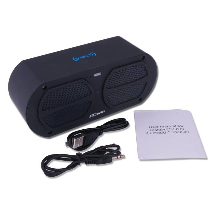 Ecandy NFC Portable Wireless Bluetooth 4.0 Speaker, 10 hour Playtime with Built-in Speakerphone for iPhone 6,... N7