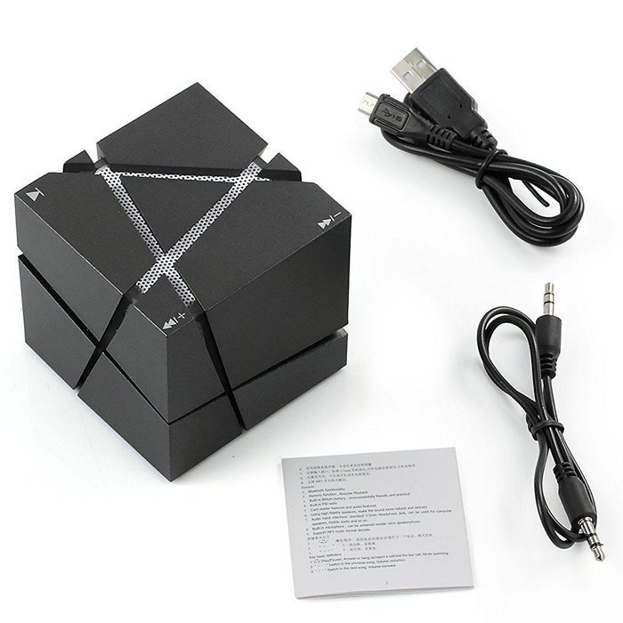 Led Light Cube Ultra-Portable Wireless Bluetooth Loud Speaker, Noise Canceling High Sound Quality Stereo Box Compatible... N2