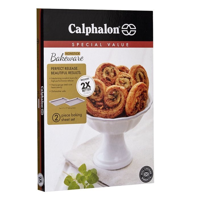 Calphalon Nonstick Bakeware, Baking Sheet, 2-Piece Set N3