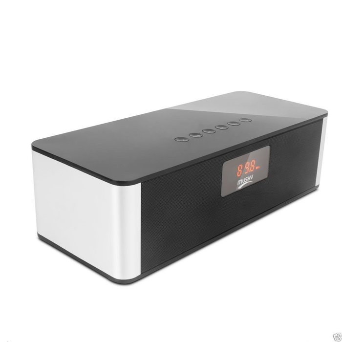 MUSKY DY21L Portable Wireless Bluetooth 4.0 Speaker 8W Alarm Clock, MP3 Player, FM Radio, Hands Free Calling,... N3