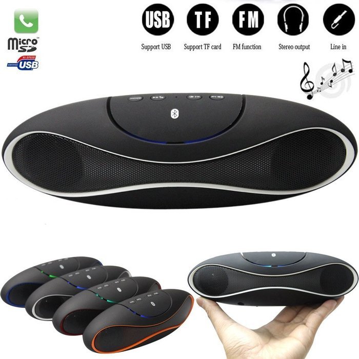 MeGooDo Portable Fashionable Football/Rugby Wireless Bluetooth Speaker Handsfree Mic Music Sound Box Subwoofer... N4