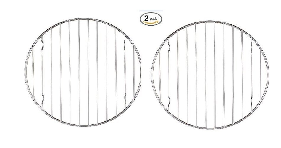 Mrs. Anderson&rsquo;s Baking Professional Round Baking and Cooling Rack, Heavyweight Chrome, 6-Inches N4