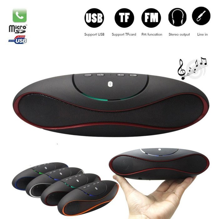 Generic Portable Rugby Wireless Bluetooth Speaker Red N5