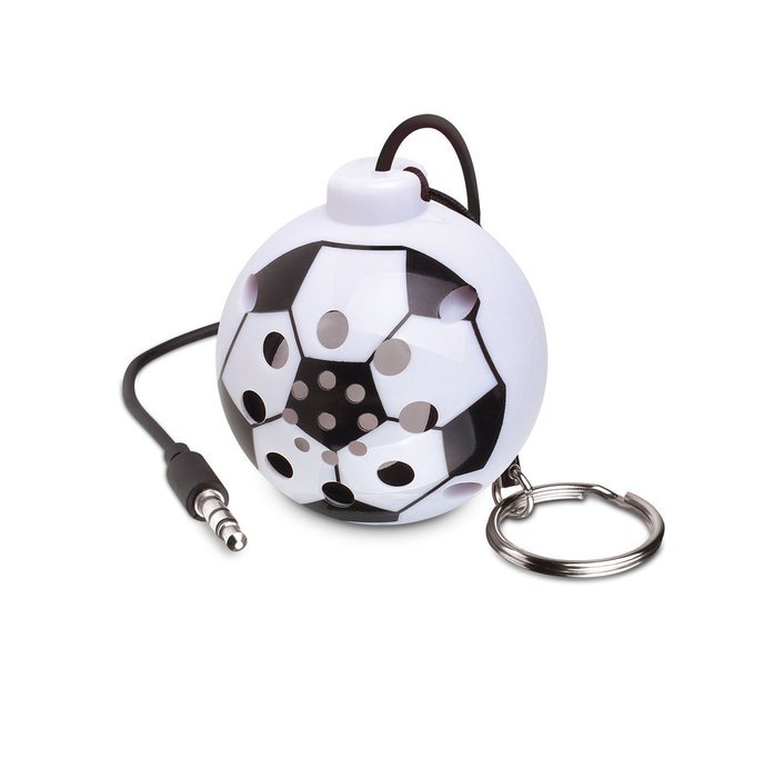 Sports Ball Shaped USB Rechargeable External Speaker with Key Ring. For Devices with 3.5 Mm Output Jack - Smartphones... N5