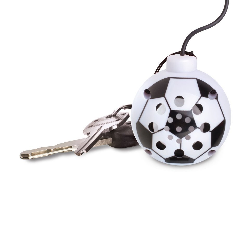 Sports Ball Shaped USB Rechargeable External Speaker with Key Ring. For Devices with 3.5 Mm Output Jack - Smartphones... N6