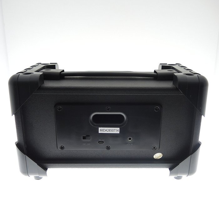Vivitar V143BT-BLK Bluetooth Retro Boom Box Speaker, Black N2