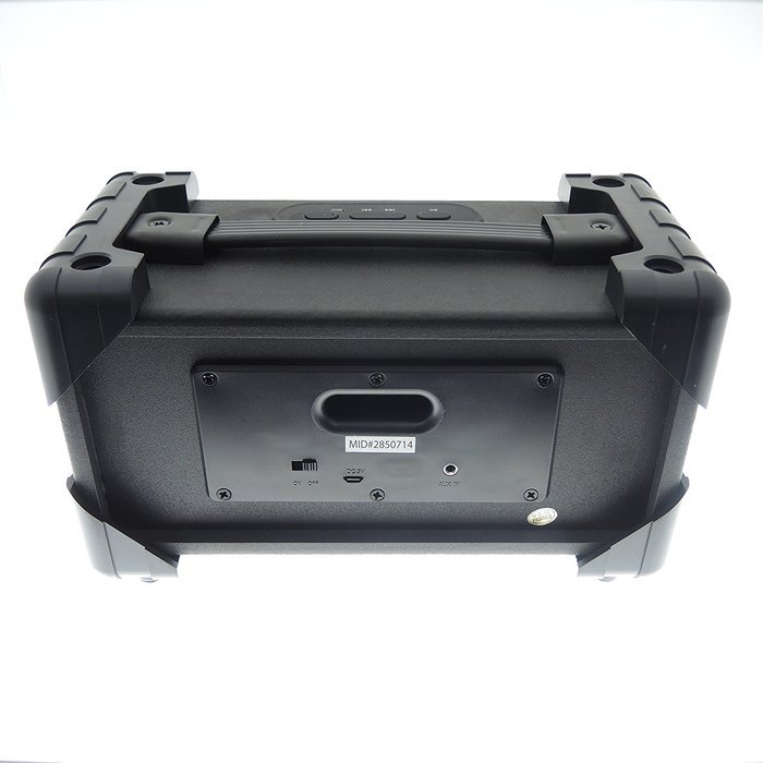 Vivitar V143BT-BLK Bluetooth Retro Boom Box Speaker, Black N4