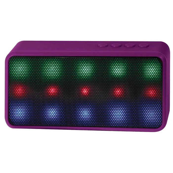 PCT Brands Lyrix Prysm Portable Bluetooth Wireless Speaker with 15 LED Lights and Built-in Microphone Support... N5