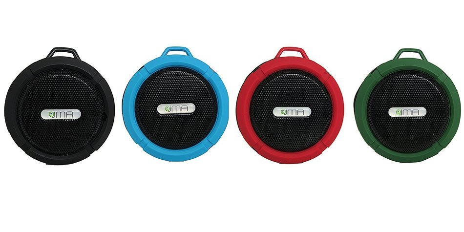 JMA Wireless Bluetooth 3.0 Waterproof Outdoor & Shower Speaker with 5W Speaker/Suction Cup/Mic/Hands-Free Speakerphone... N5