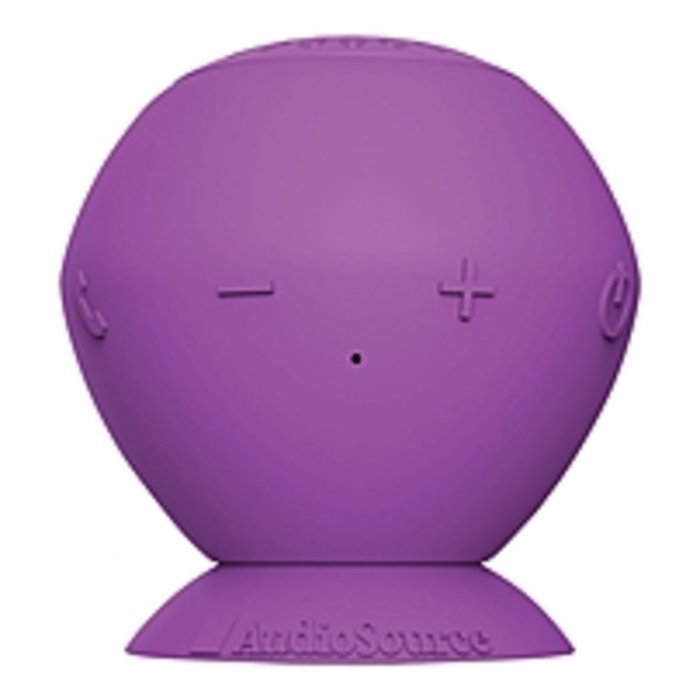 AudioSource Sound Pop Speaker System - 3 W RMS - Wireless Speaker(s) - Royal Purple - 32 ft - Bluetooth - USB