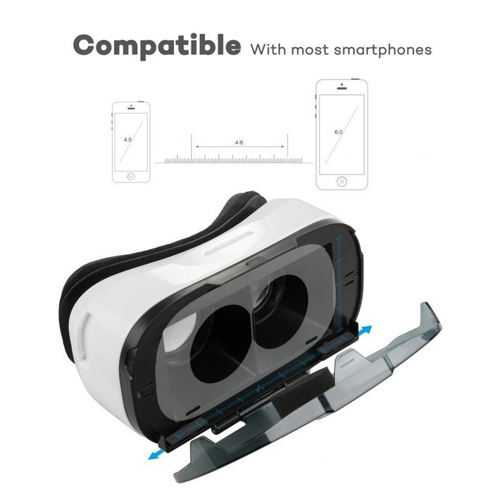 HooToo 3D VR Headset with Magnetic Trigger N4