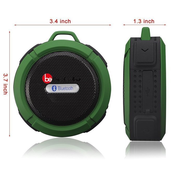 Build Excellent&reg; Waterproof Wireless Bluetooth Speaker Stereo,IP X5 Waterproof Shockproof Bluetooth 3.0 Rugged... N7