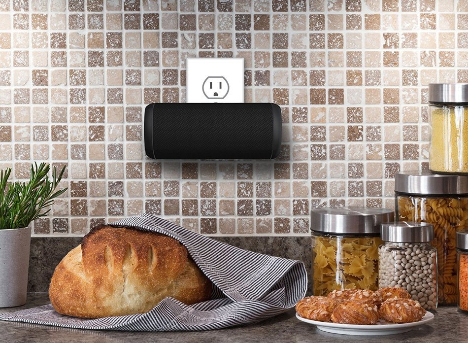 Cyber Acoustics Bluetooth Portable Stereo and AC Wall Speaker System - Perfect for Travel (PS-2370) N14